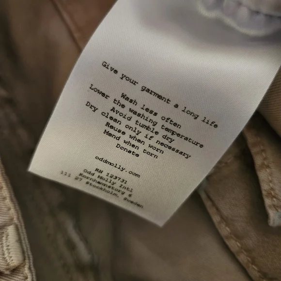 Odd Molly NWT Odd Molly Oksana Organic Cotton Shorts – Hermit Brown – Size X - Picture 11 of 12